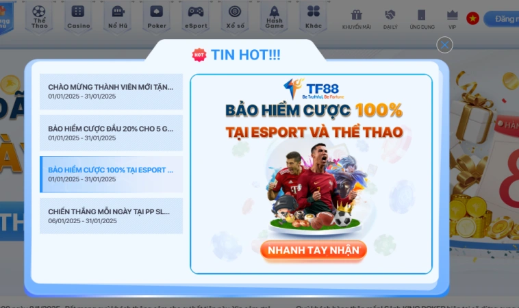 Bảo Hiểm Cược Thua Tại Nhà Cái TF88: Giải Pháp An Toàn Cho Người Chơi 2 Cách Thức Hoạt Động Của Bảo Hiểm Cược Thua Tại TF88