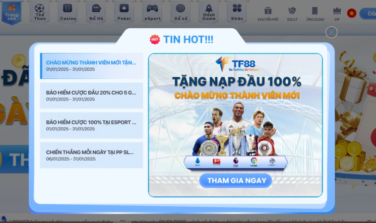 Khuyến Mãi Tân Thủ Tại Nhà Cái TF88: Đừng Bỏ Lỡ Cơ Hội 2 Các bước tham gia khuyến mãi tại TF88